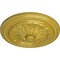 Ekena Millwork Wigan Ceiling Medallion, Hand-Painted Rich Gold, 16"OD x 2 1/4"P CM16WGRGS - alternate 4